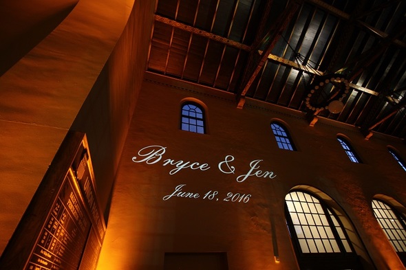 Wedding Monogram at the Train Depot in Boise Idaho Sound Wave Events 