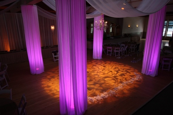 Wash Lighting at the rose room in Boise Idaho Sound Wave Events 